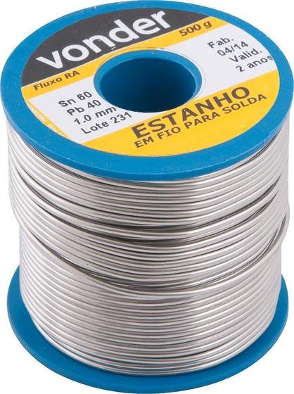 Imagem de Estanho Em Fio 1,0 Mm 60 X 40 Com 500 G Vonder