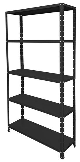 Estante 5 Prateleiras Reguláveis Aço 25cm Multiuso Cinza ou Preta Menor preço em Estante 5 Prateleiras Reguláveis Aço 25cm Multiuso Cinza ou Preta