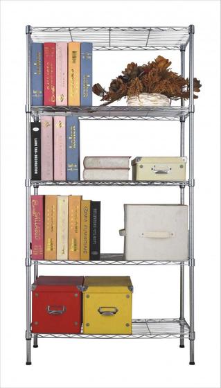 Estante Aço 5 Prateleiras Cromada Aramada 180 Cm Menor preço em Estante Aço 5 Prateleiras Cromada Aramada 180 Cm