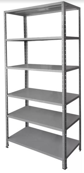 Estante Aço Multi-uso 40cm 6 Prateleiras 30kg/prat Cinza Menor preço em Estante Aço Multi-uso 40cm 6 Prateleiras 30kg/prat Cinza