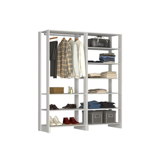 Imagem de Estante Closet Yes 160cm com 9 Prateleiras - Branco