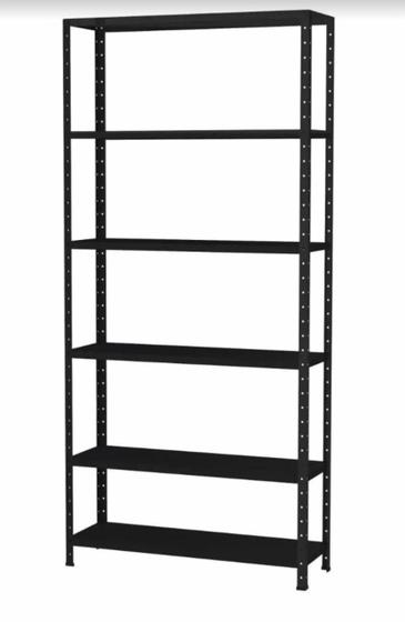 Estante de aço 5 prateleiras reguláveis multiuso até 150kg casa comercio indústria livros quarto cozinha 30x82cm Menor preço em Estante de aço 5 prateleiras reguláveis multiuso até 150kg casa comercio indústria livros quarto cozinha 30x82cm