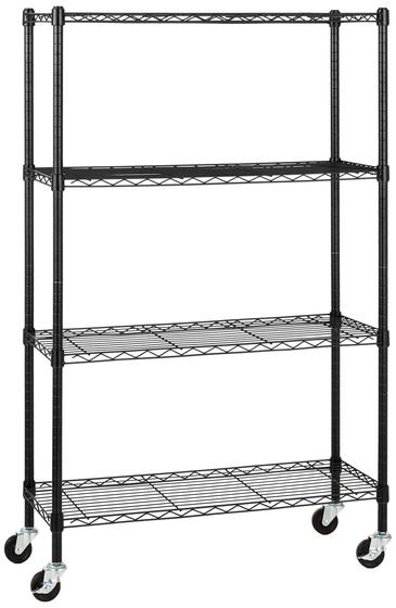 Imagem de Estante de armazenamento Amazon Basics 4-Shelf Black Metal