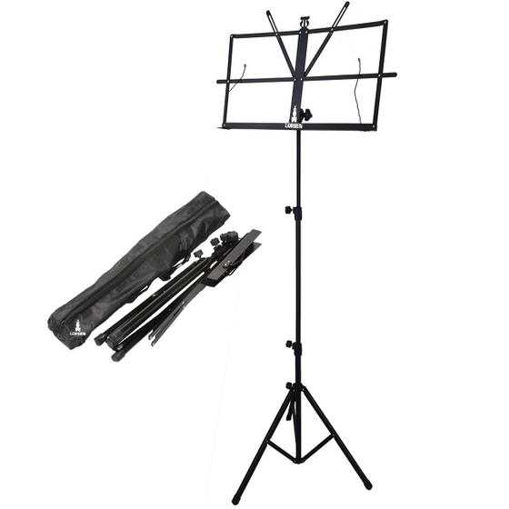 Imagem de Estante de Partitura Suporte Pedestal Cavalete Portátil Dobrável com Bolsa de Transporte Lorben GT6042