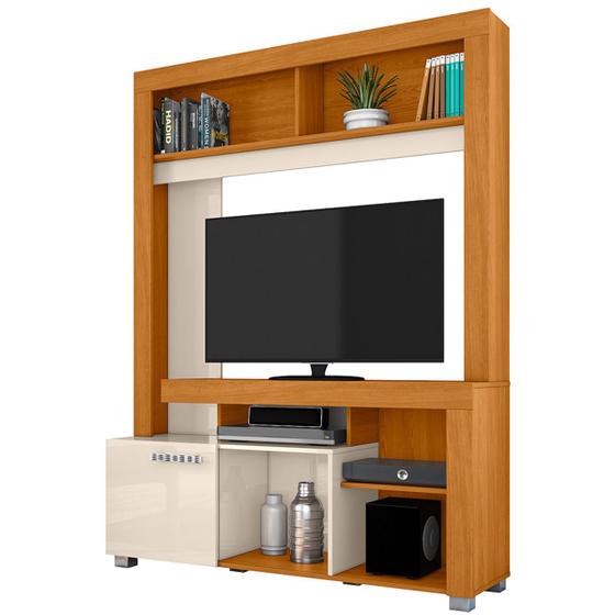 Imagem de Estante Flávia TVs até 50” 662139 Cinamomo Off White Madetec