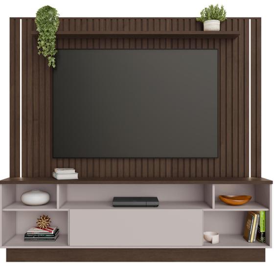 Imagem de Estante Home para TV até 65" Afago JCM Nature c/ Off