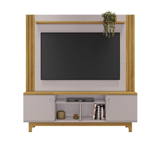 Imagem de Estante Home para TV até 65" Balsamo JCM Nature c/ Off/White