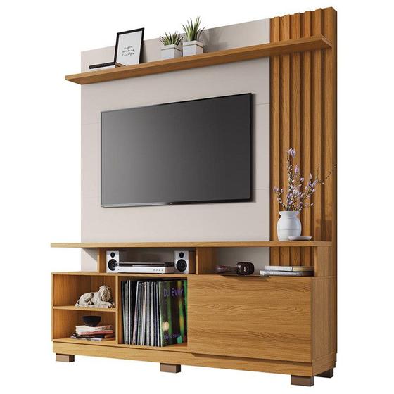 Imagem de Estante Home Theater Artheo Cinamomo/Off White para TV até 55” - HB Móveis