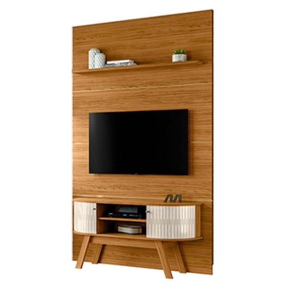 Imagem de Estante Home Theater com Bancada Silverstone Naturale Off White  Madetec