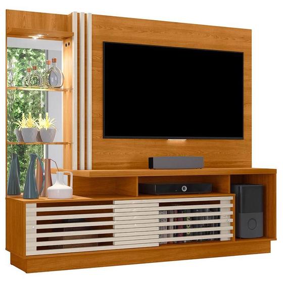 Imagem de Estante Home Theater Frizz Plus Cinamomo Off White - Madetec