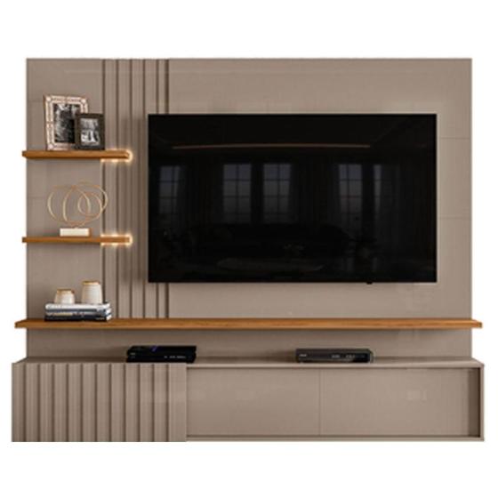 Imagem de Estante Home Theater Suspenso Atena Fendi Naturale  Madetec