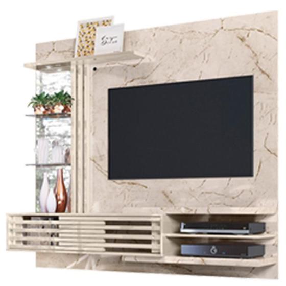 Imagem de Estante Home Theater Suspenso Frizz Supreme Calacata Off White - Madetec