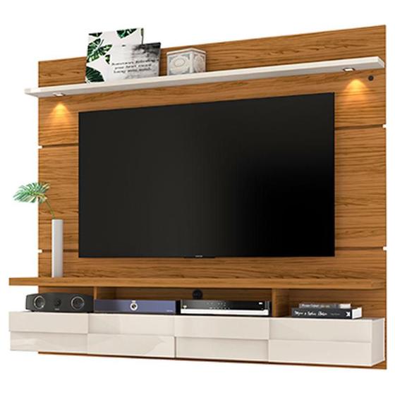 Imagem de Estante Home Theater Suspenso Lana 1.8 Naturale Off White  Madetec