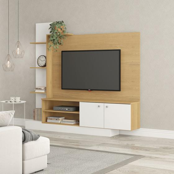 Imagem de Estante Home TV para TV 55 Pol. 165x155cm Carvalho 0633