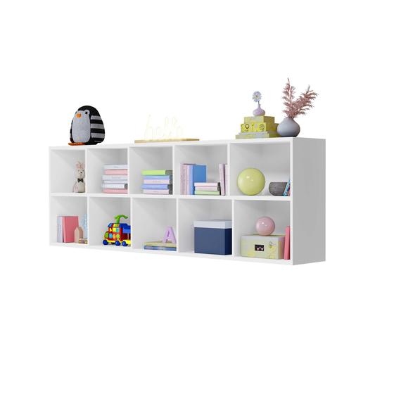 Imagem de Estante Infantil para Livros e Brinquedos Ely Horizontal Suspenso MDF