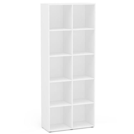 Estante Livreiro 10 Nichos Caracol Branco - Politorno Menor preço em Estante Livreiro 10 Nichos Caracol Branco - Politorno