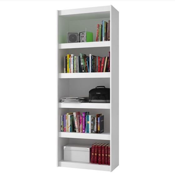 Estante Livreiro Componível com 70,5 cm de Largura BL 14 Branco - BRV Menor preço em Estante Livreiro Componível com 70,5 cm de Largura BL 14 Branco - BRV