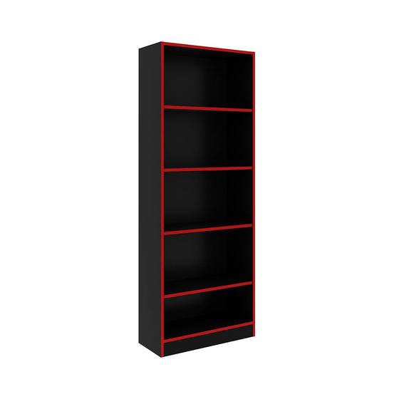 Estante Livreiro Multiuso 5 Nichos ME4141 Preto e Vermelho Tecnomobili é boa?