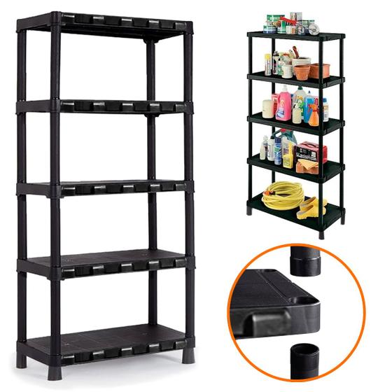 Estante Modular 5 Prateleira Plástica Coloridas Organizador Casa Escritório Lavanderia Salão de Beleza Menor preço em Estante Modular 5 Prateleira Plástica Coloridas Organizador Casa Escritório Lavanderia Salão de Beleza
