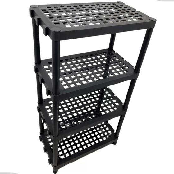Imagem de Estante Modular Grande Reforçada 4 Andar Plástico Util Plast