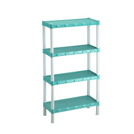 Estante Modular Verde Com 4 Prateleiras Plástico Agraplast Menor preço em Estante Modular Verde Com 4 Prateleiras Plástico Agraplast