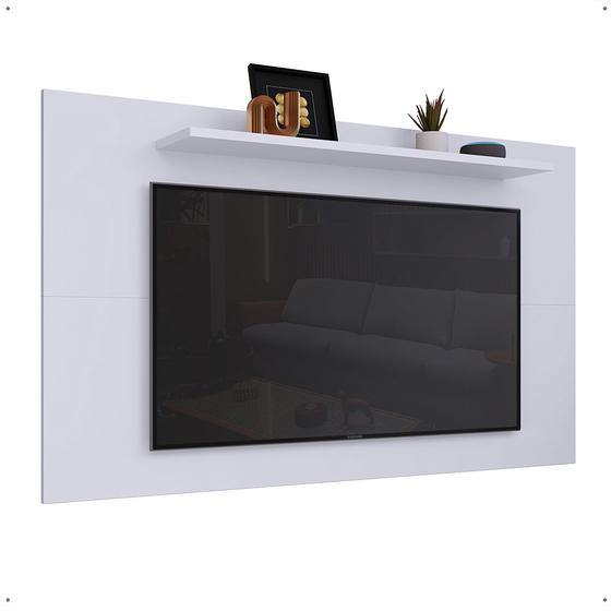 Estante Painel TV 32 37 40 42 46 48 Polegadas Prateleira Superior Decoração Sala Quarto Moderno Samba/Texas - Branco- RPM Menor preço em Estante Painel TV 32 37 40 42 46 48 Polegadas Prateleira Superior Decoração Sala Quarto Moderno Samba/Texas - Branco- RPM