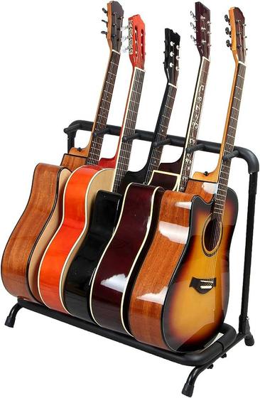 Imagem de Estante para 3 instrumentos Guitarra Violao Baixo SONATA Dobrável J73 