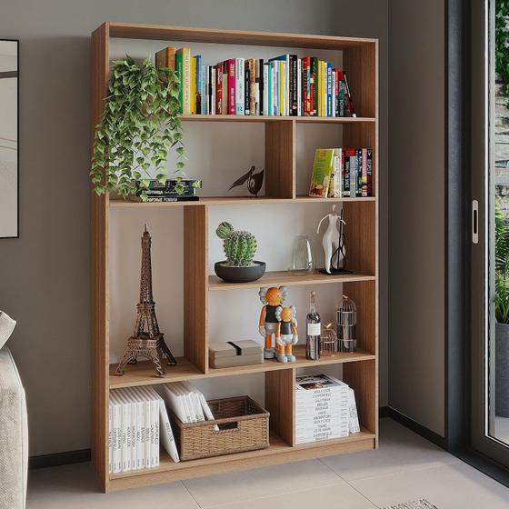 Imagem de Estante para Livros 180cmx120cm 4 Prateleiras Seattle Yescasa