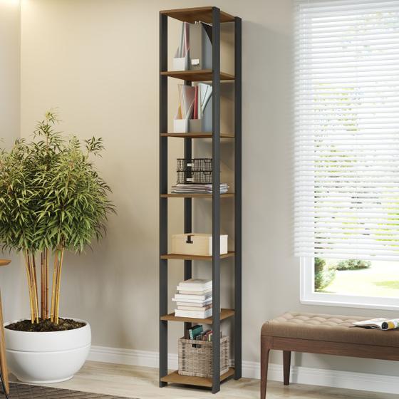 Estante Para Livros 6 Prateleiras Carvalho Dakar/cinza Vulcano 6100 - Soluzione é boa?
