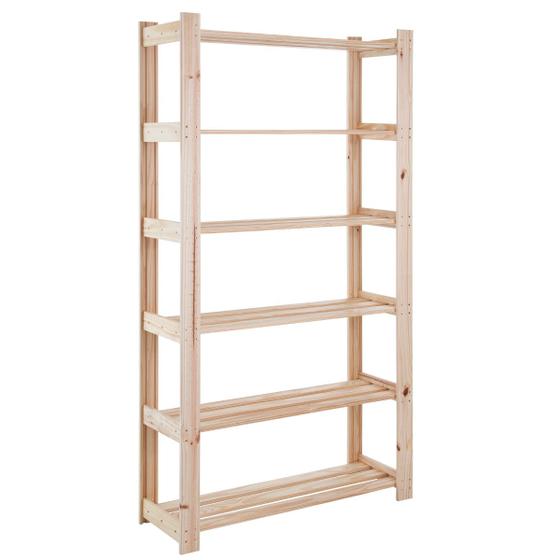 Estante para Livros 90 x 171 cm com 6 Prateleiras Modulare Natural Tramontina Menor preço em Estante para Livros 90 x 171 cm com 6 Prateleiras Modulare Natural Tramontina