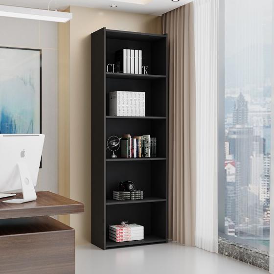 Estante Para Livros Suiça Preto Bela Casa Menor preço em Estante Para Livros Suiça Preto Bela Casa