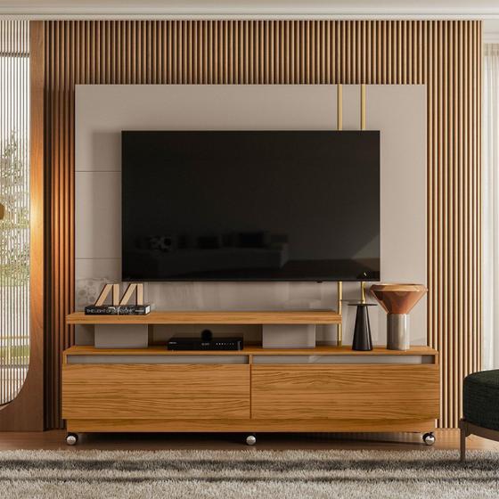 Imagem de Estante para Tv e Home Theater New Apolo com Rodizio Fendi/Naturale