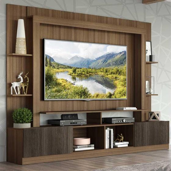 Estante Rack com Painel e Suporte TV 65" Moscou Multimóveis Madeirado/Tenerife Menor preço em Estante Rack com Painel e Suporte TV 65" Moscou Multimóveis Madeirado/Tenerife