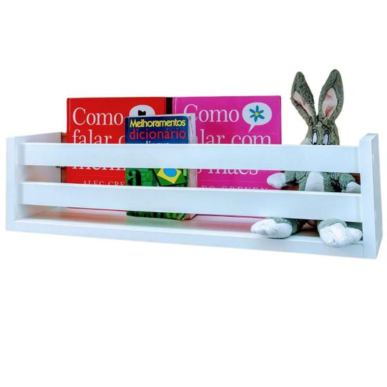 Estante Revisteiro Para Quarto Infantil Prateleira Brinquedoteca 55cm Menor preço em Estante Revisteiro Para Quarto Infantil Prateleira Brinquedoteca 55cm