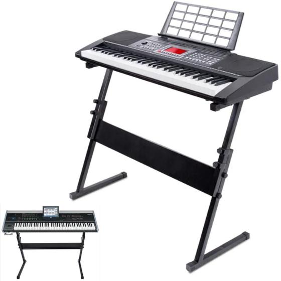 Estante Suporte Top Para Teclado Piano Suporte Fixo em Z Menor preço em Estante Suporte Top Para Teclado Piano Suporte Fixo em Z