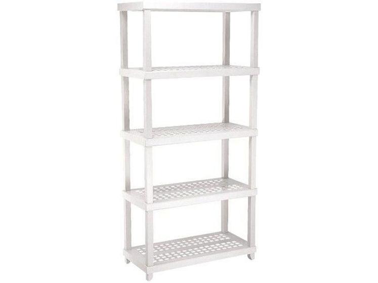 Estante Tubular Quadrada 5 Prateleiras 4 Nichos - Ordene Vig Menor preço em Estante Tubular Quadrada 5 Prateleiras 4 Nichos - Ordene Vig