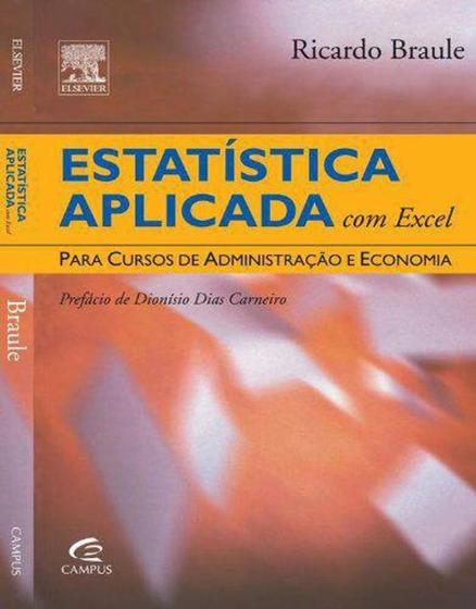 Imagem de Estatistica aplicada com excel - Elsevier Editora