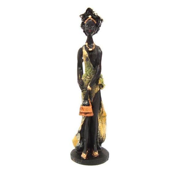 Imagem de Estátua Africana Charme Pequena Resina Decoração