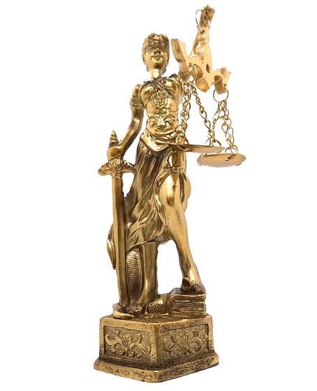 Imagem de Estátua Dama Da Justiça Têmis Deusa 15cm Símbolo Do Direito