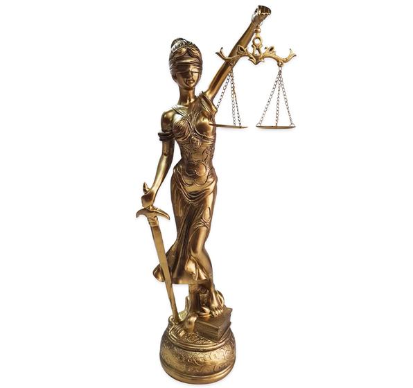 Imagem de Estátua Dama Da Justiça Têmis Deusa 55cm Símbolo Do Direito