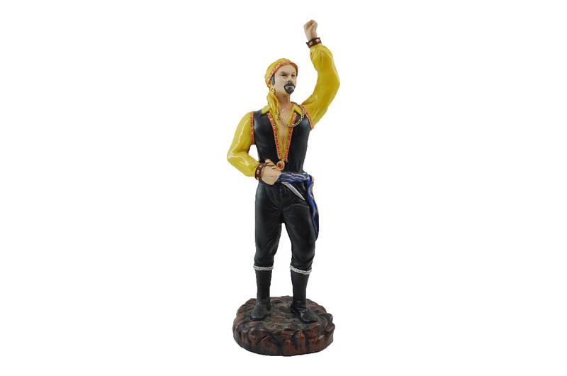 Imagem de Estatua Decorativa Cigano Amarelo 30cm Camasi Guimarães