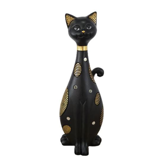 Imagem de Estátua decorativa gato em resina