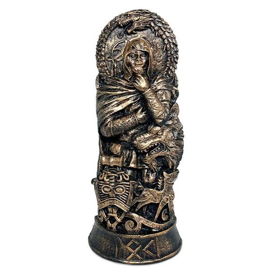 Imagem de Estátua Loki Enfeite Decorativo Deuses Nórdicos Mitológicos