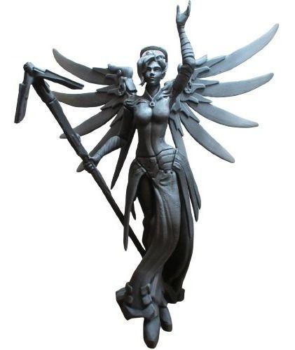 Imagem de Estátua Mercy Colecionável Decoração Overwatch Action Figure