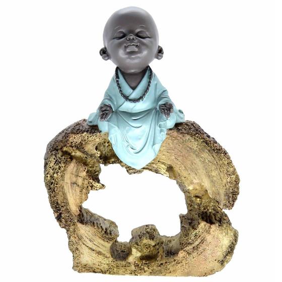 Imagem de Estátua Monge da Harmonia no Tronco (24cm)