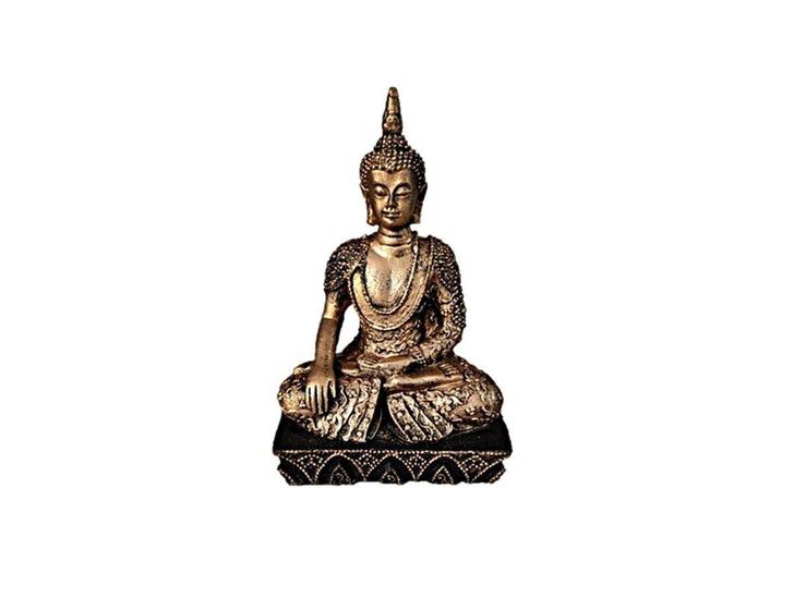 Imagem de Estatueta Buda Hindu Pequeno Dourado de Resina na Base - Decore Casa