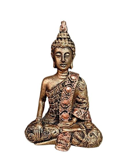 Imagem de Estatueta Buda Hindu Tibetano Meditando Pequeno Decorado