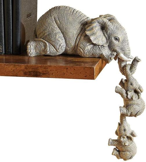 Imagem de Estatueta decorativa Wokex Elephant, mãe e dois bebês