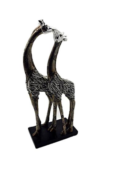 Imagem de Estatueta Girafa Decorativa Grande Decoração Casal Luxo