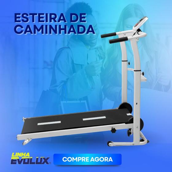 Esteira de Caminhada Self Machine com Display Mile Fitness Ergometrica Academia Equilíbrio Constância Branca é boa?